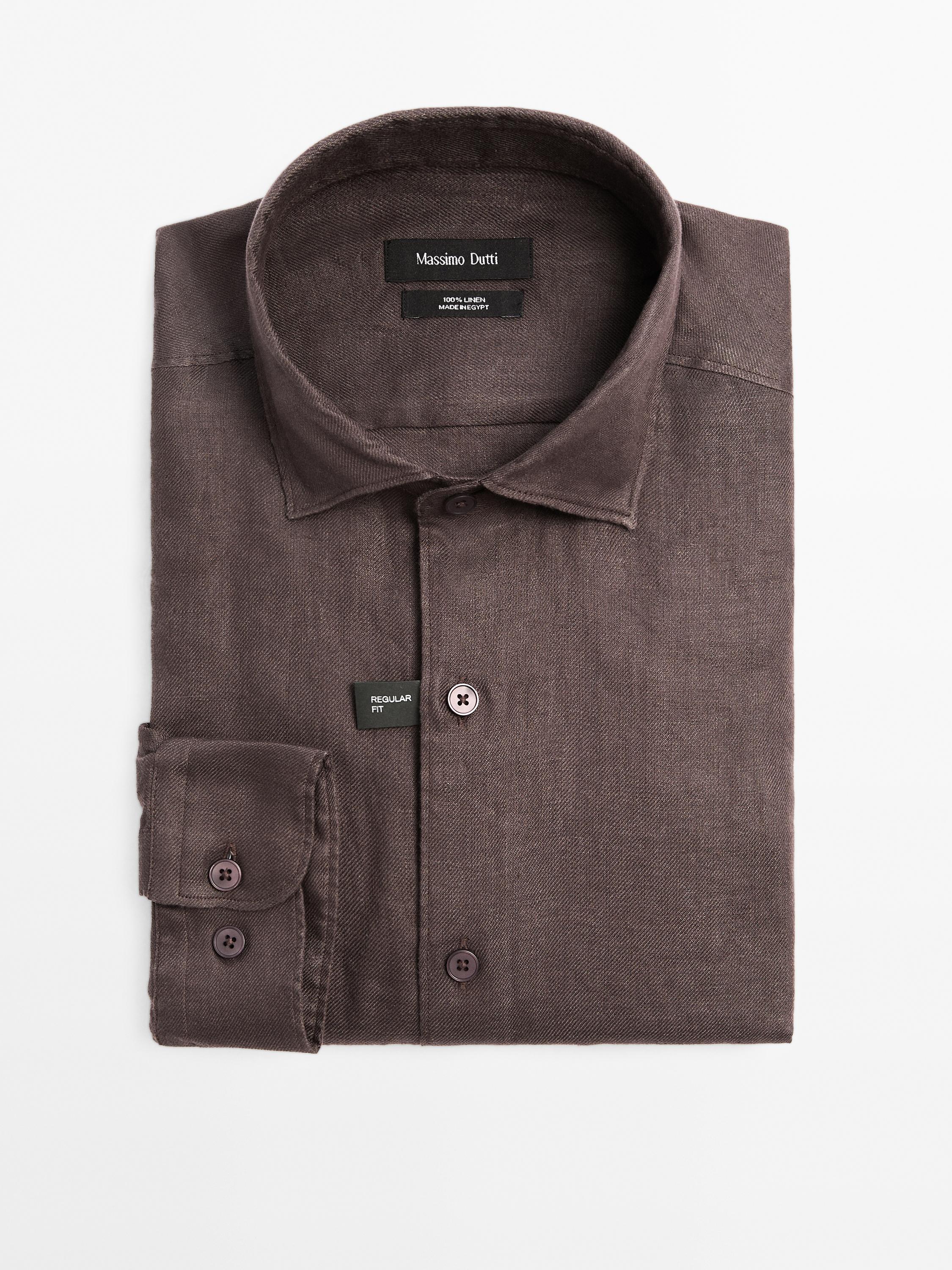 Lightweight regular fit twill shirt